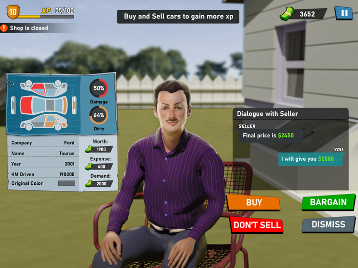 Car Dealership Company Game