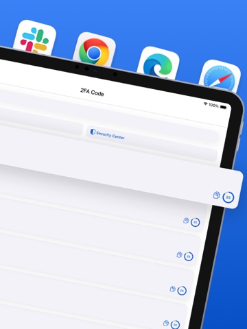 App For MS Authenticator - OTP iPad screenshot
