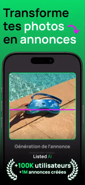Listed AI - Créer des annonces iPhone screenshot 1