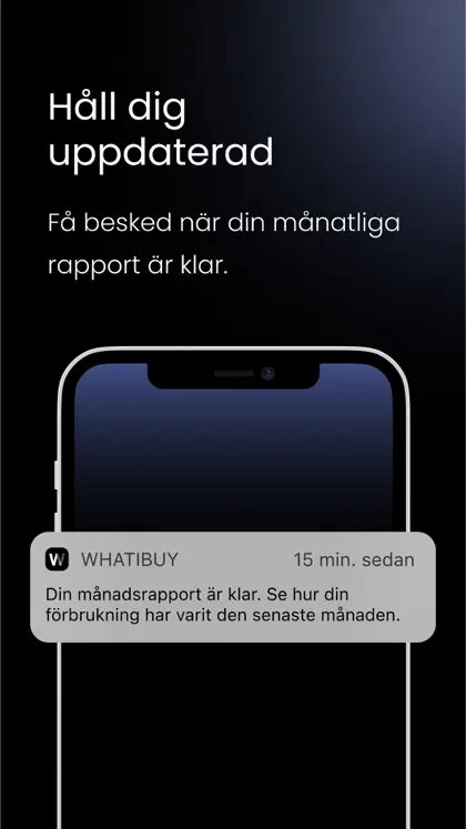Screenshot 5 di 5 di WhatIBuy: Matbudget översikt