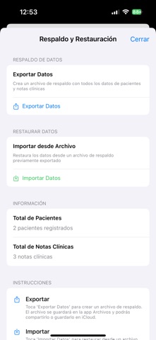 Historia Clinica screenshot