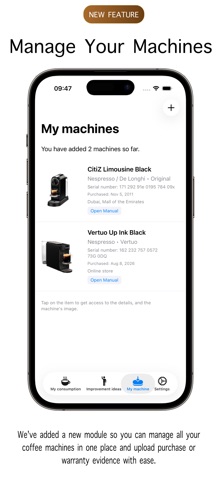 Capsule Coffee Tracker Screenshot 1 of 10