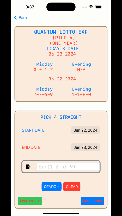 The Quantum Lotto Project (IL) iPhone screenshot 5 - Entertainment app