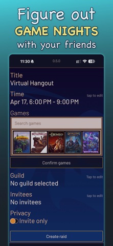 RaidNight iPhone screenshot