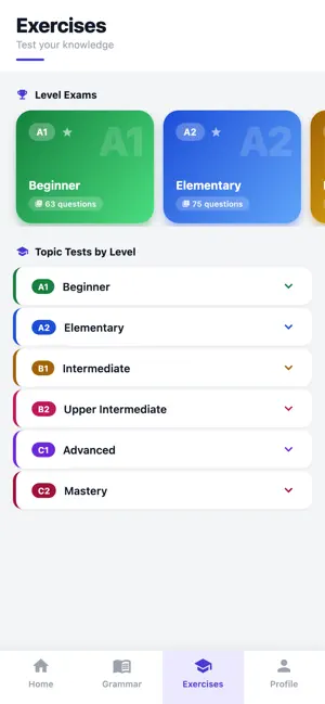 Master English Grammar Ad-Free screenshot 2