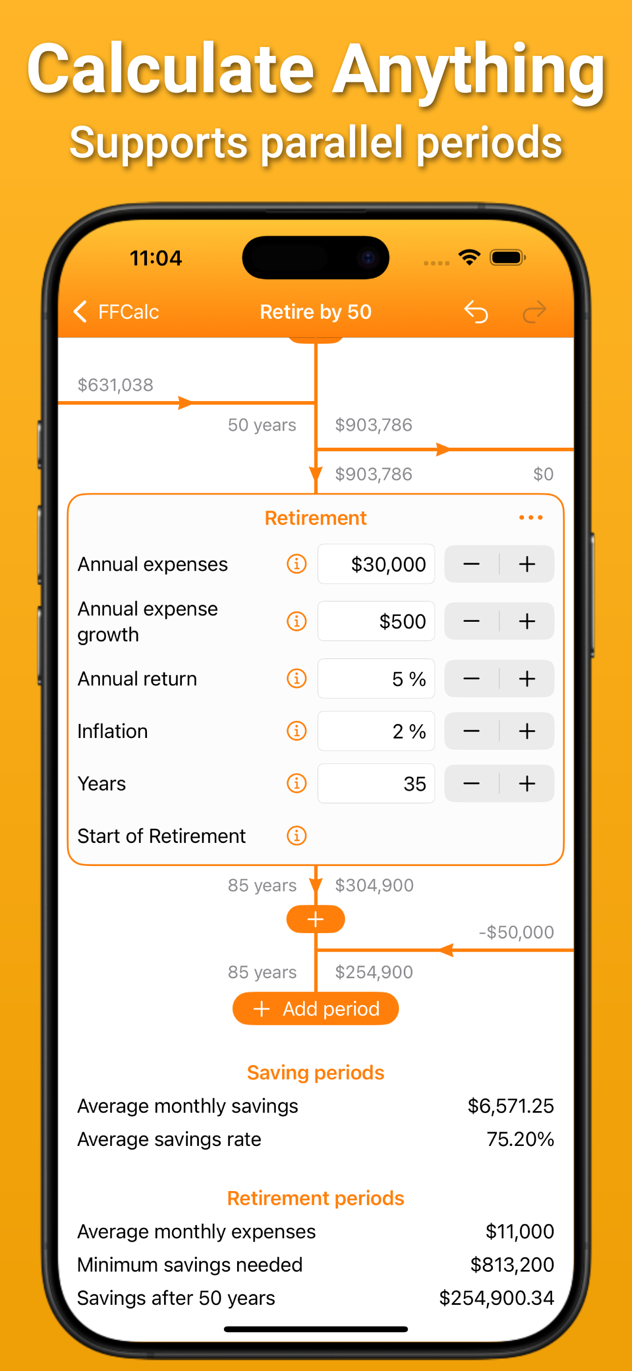 FFCalc - Retirement Calculator