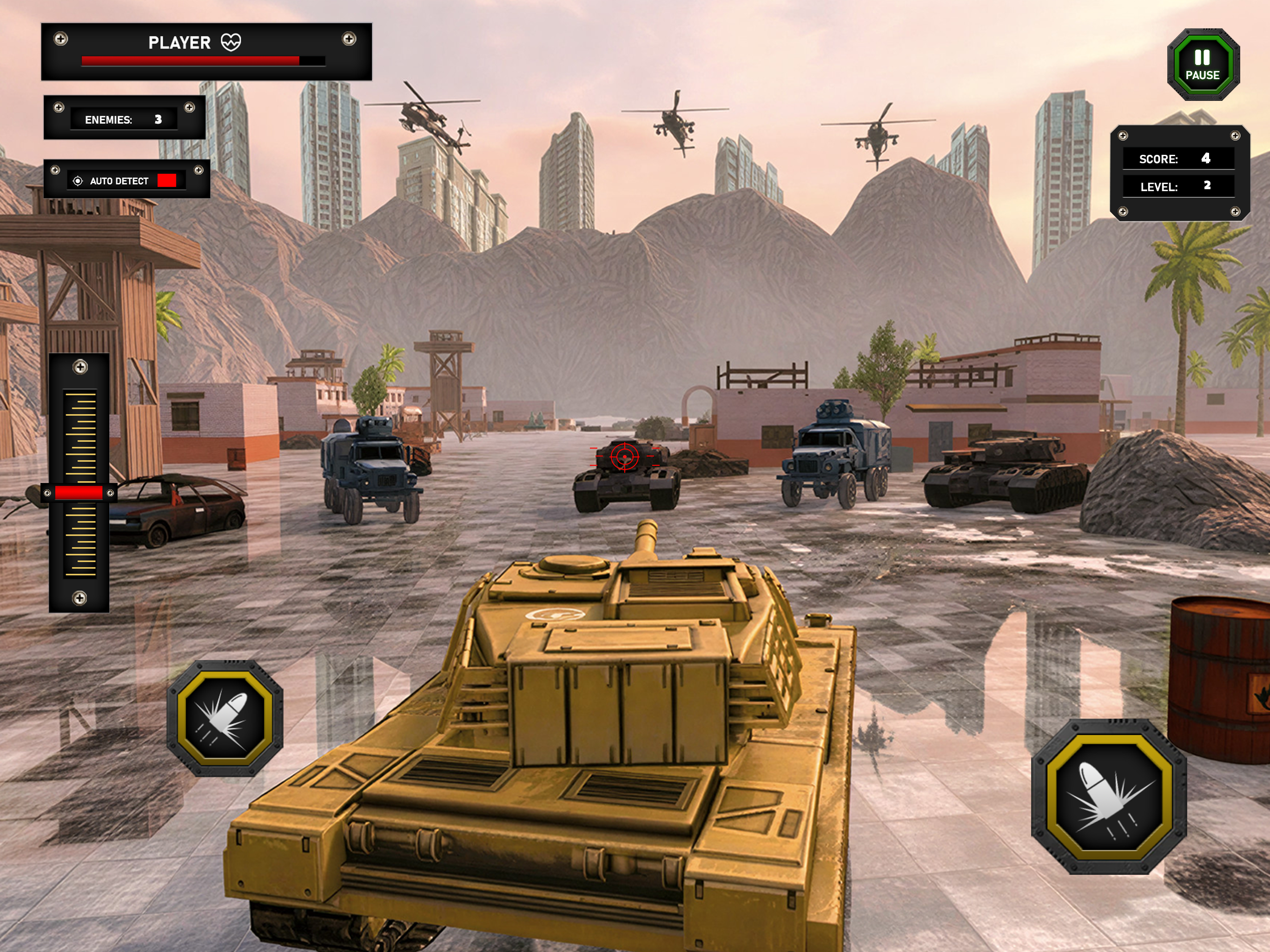 World War Tank Shooting Game