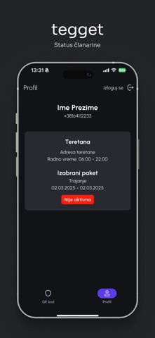 Tegget screenshot