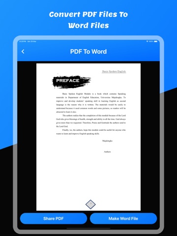 PDF To Word: PDF Editor iPad screenshot