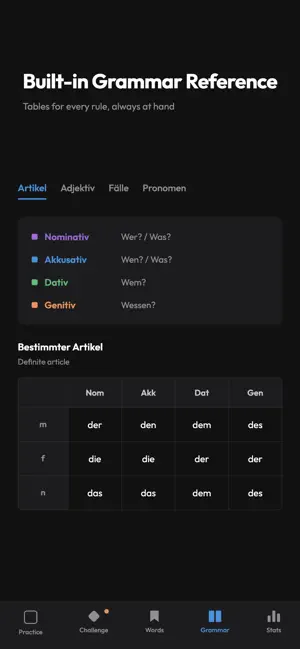 Kasus: German Grammar Trainer screenshot 3