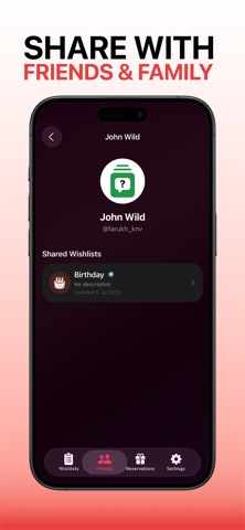 Wanty: Wishlist Maker iPhone screenshot
