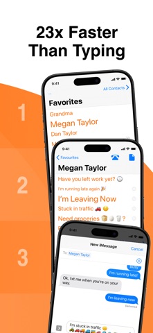 Fast Messaging - Just Tap Send iPhone screenshot