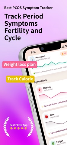 PCOS Diet Tracker - Cycle Ai Screenshot 1 of 9