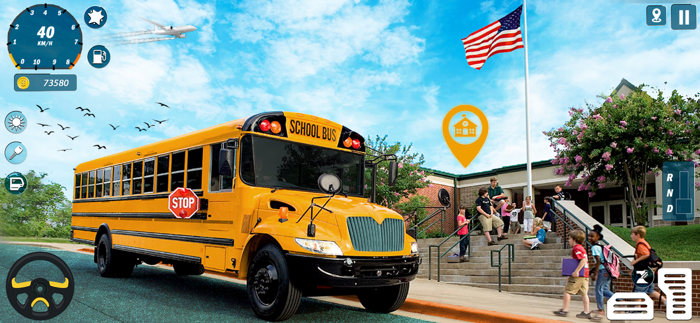 School Bus Driving Game 3D