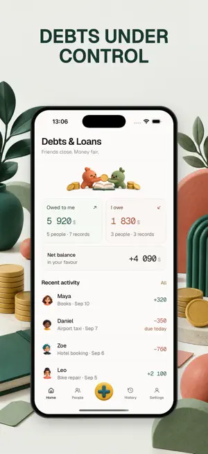 IOU: Debt Tracker screenshot 1