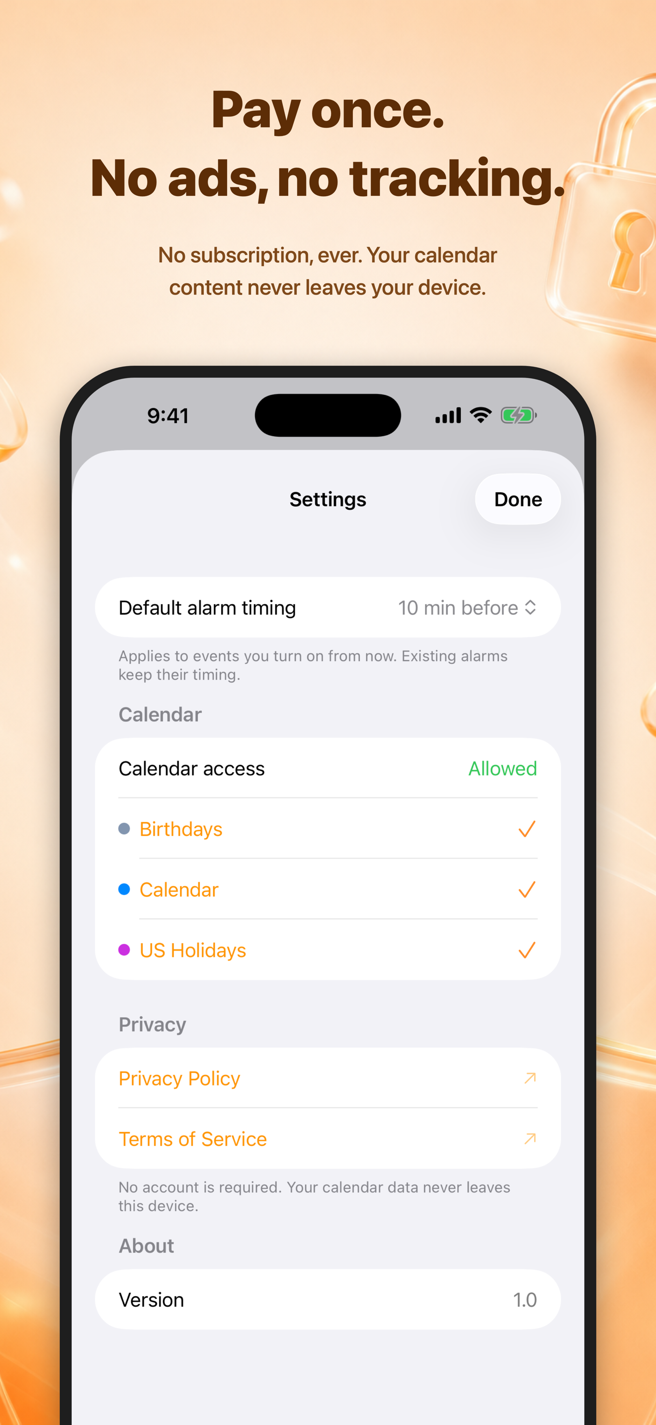 CalAlarm — Calendar Alarms screenshot 5