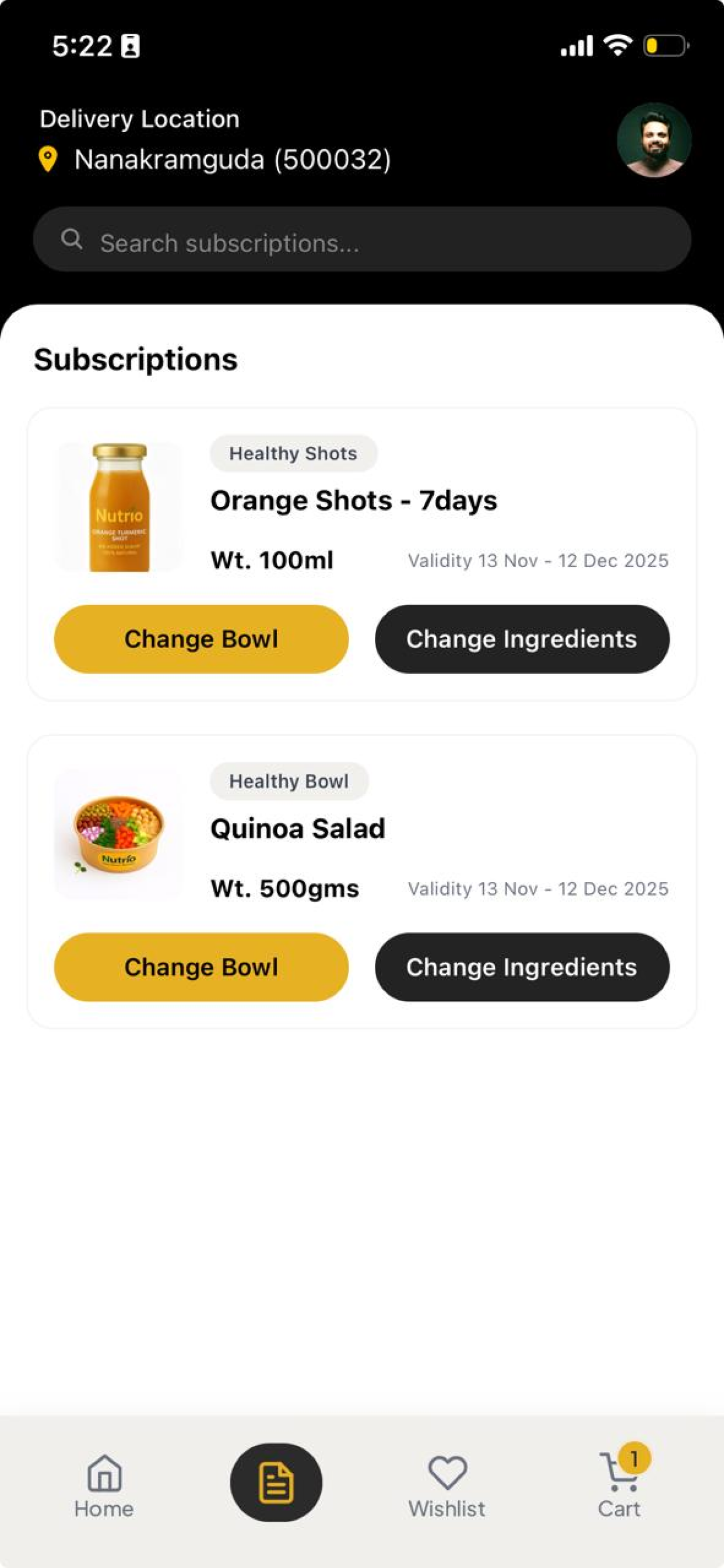 Nutrio - Healthy Food Delivery