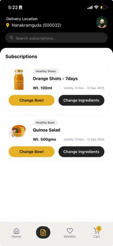Nutrio - Healthy Food Delivery iPhone screenshot