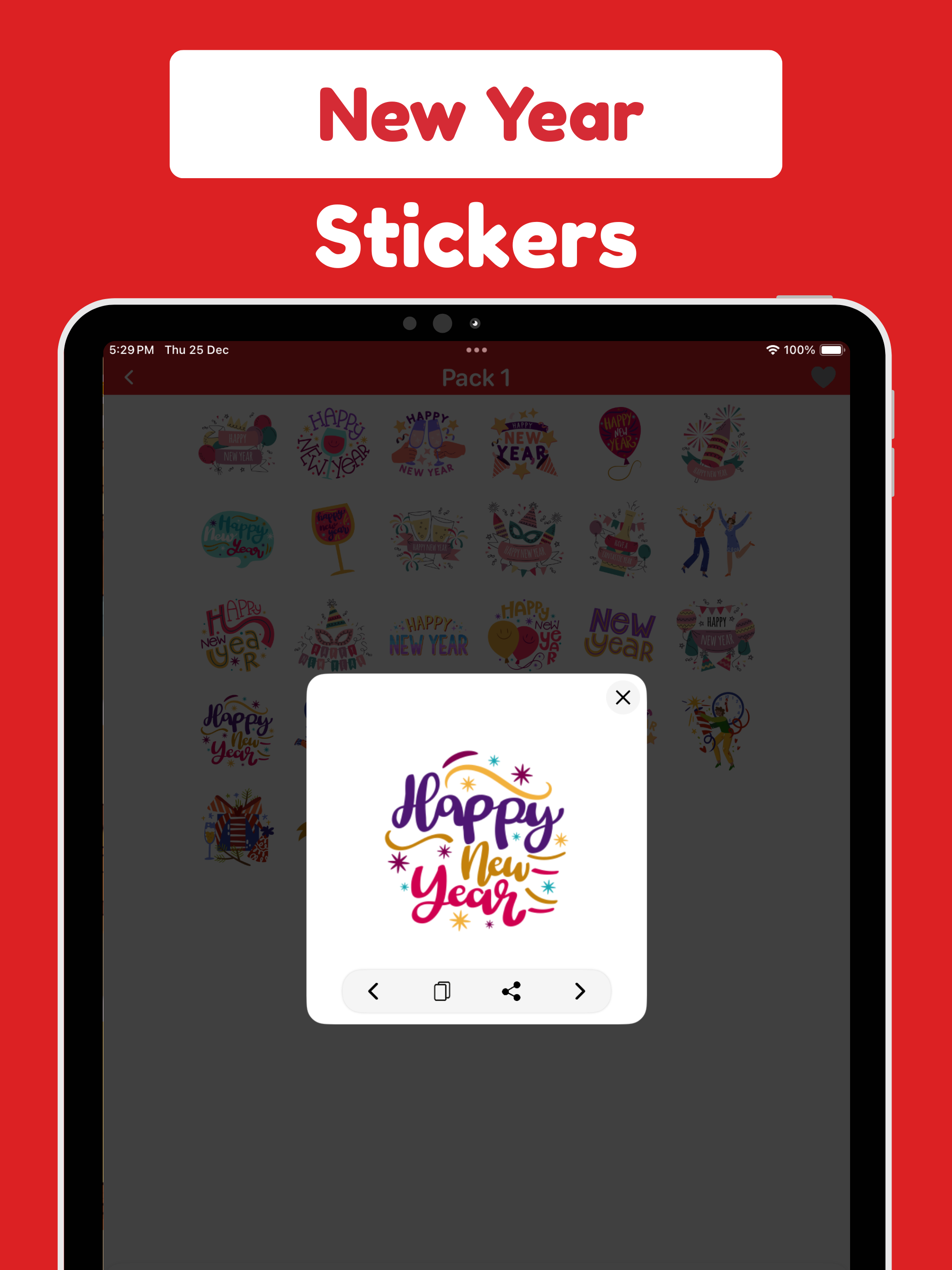 Happy new year 2026 stickers screenshot 6