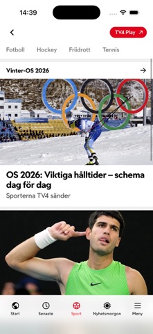 TV4 Nyheterna screenshot