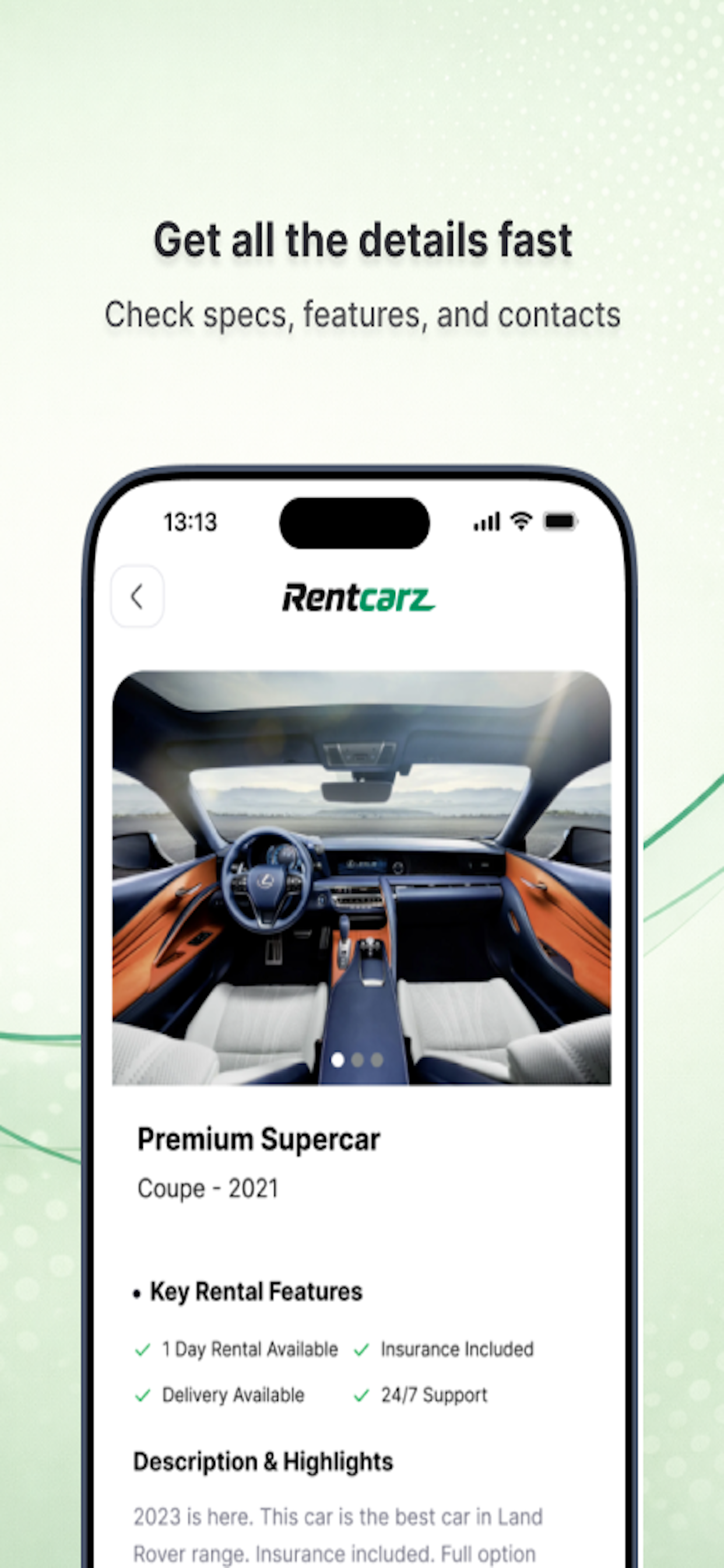 Rentcarz.com screenshot 3