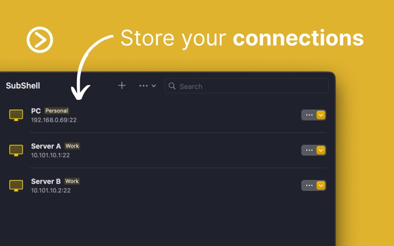 SubShell app screenshot 2