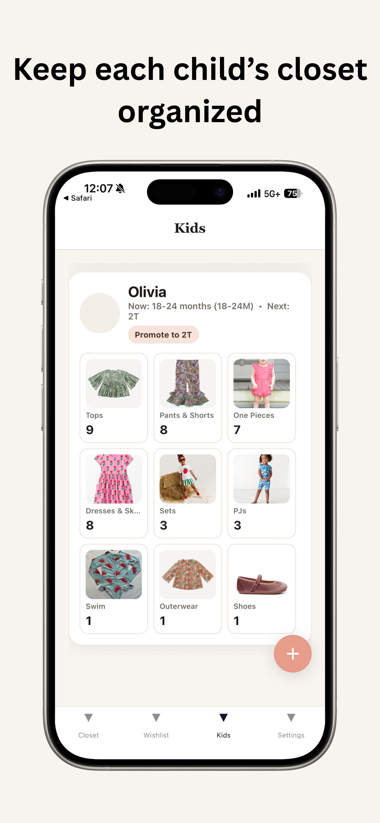 Layette Out: Kids Closet App