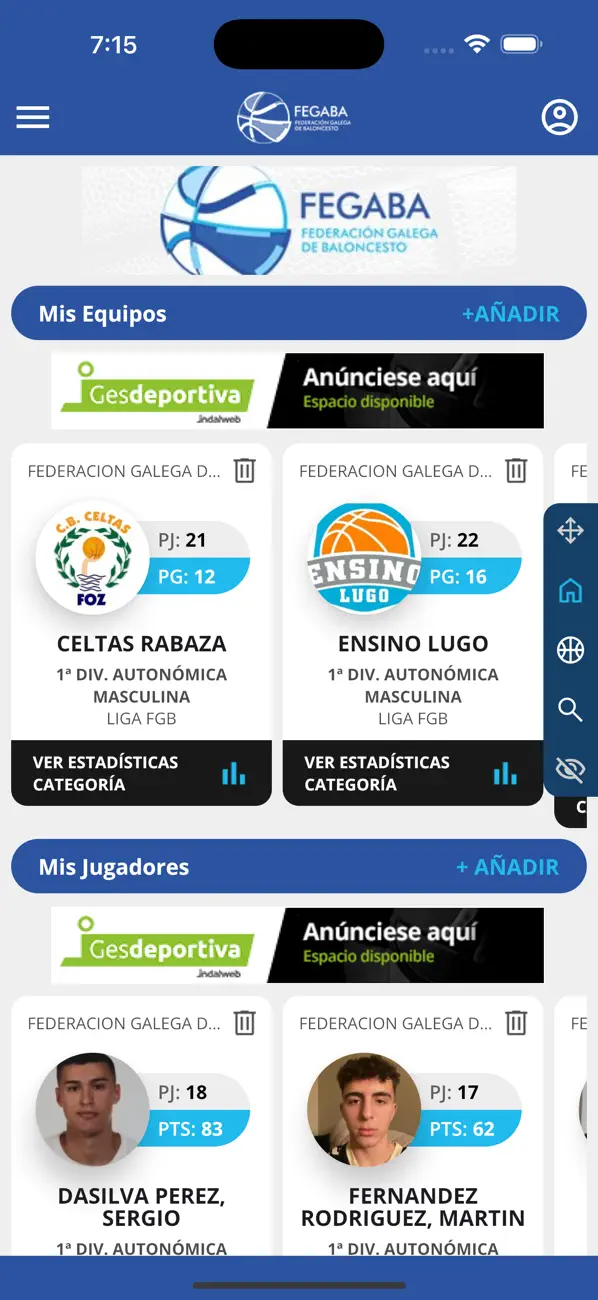 Screenshot #1 pour Afección FEGABA