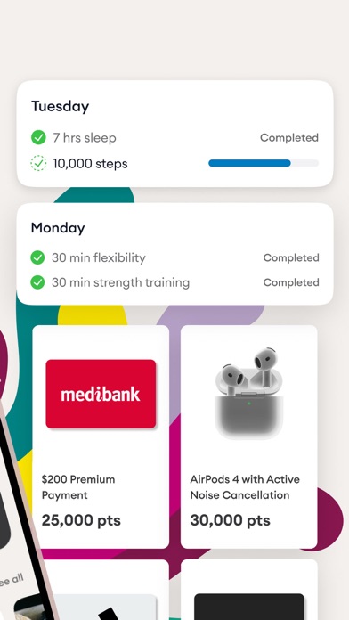 My Medibank iPhone screenshot 2