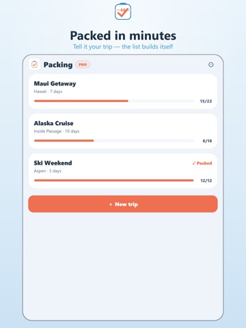 Packing List: Trip Checklist