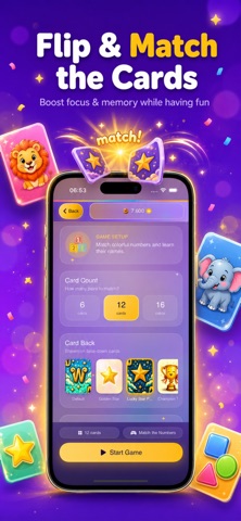 MatchUp Kids: Memory Games iPhone screenshot