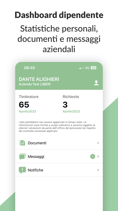 cartellino:facile Screenshot