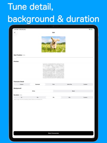 MojiCam - ASCII Art Video iPad screenshot