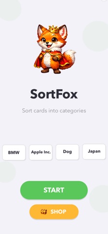 SortFox - Word Sorting Game Screenshot 1 of 5