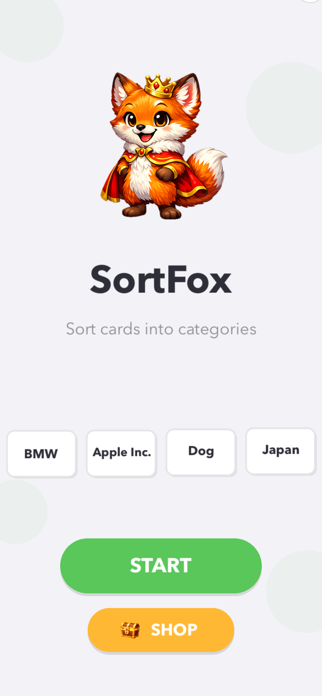 SortFox - Word Sorting Game Screenshot 1 of 5