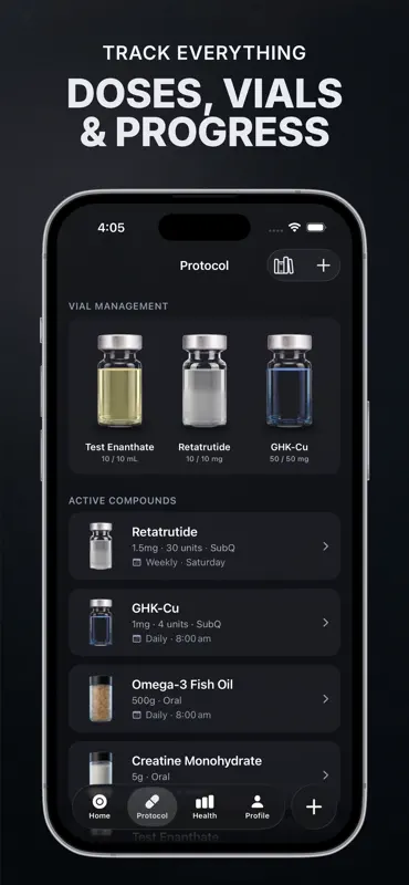 Milligram - Peptide Tracker screenshot 2 of 10