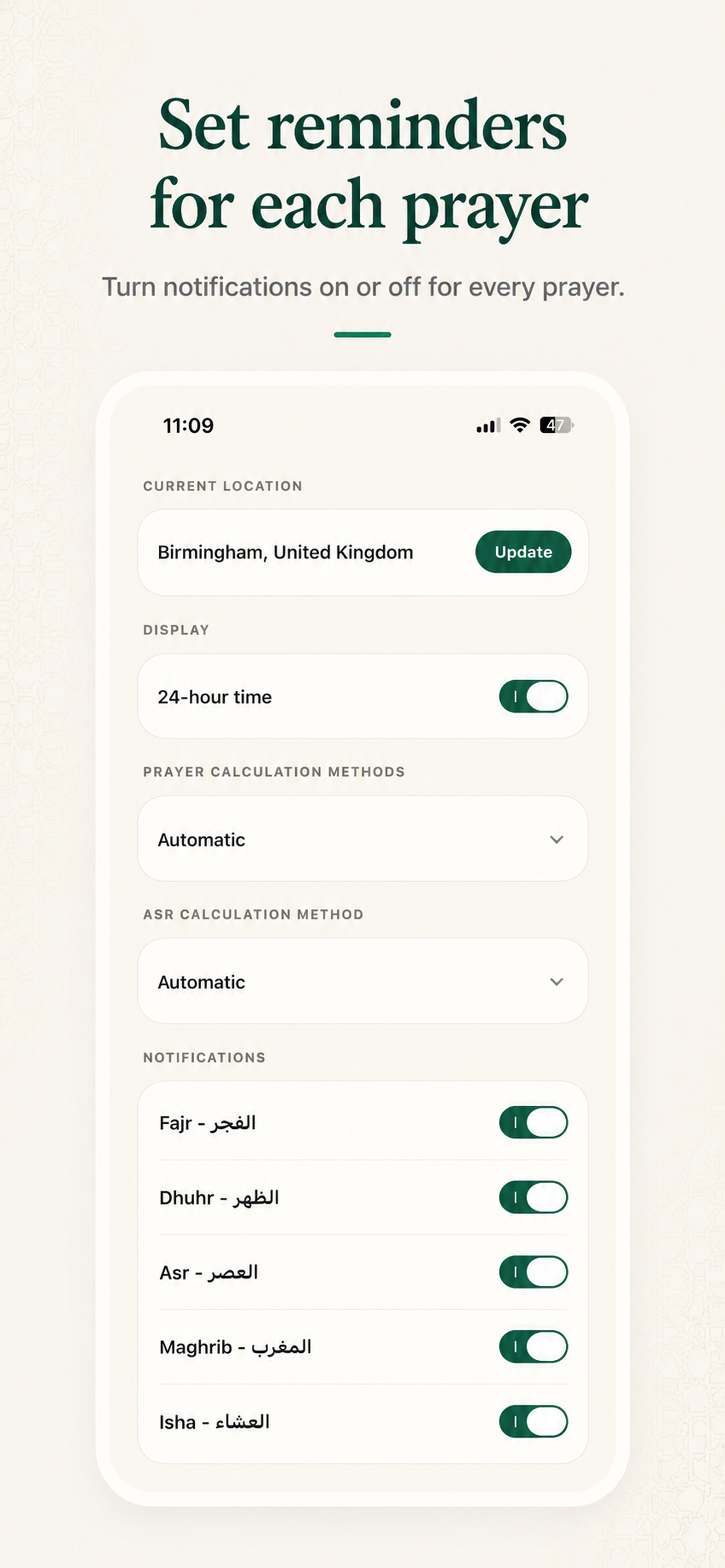 Hayya: Prayer Times & Quran screenshot 5