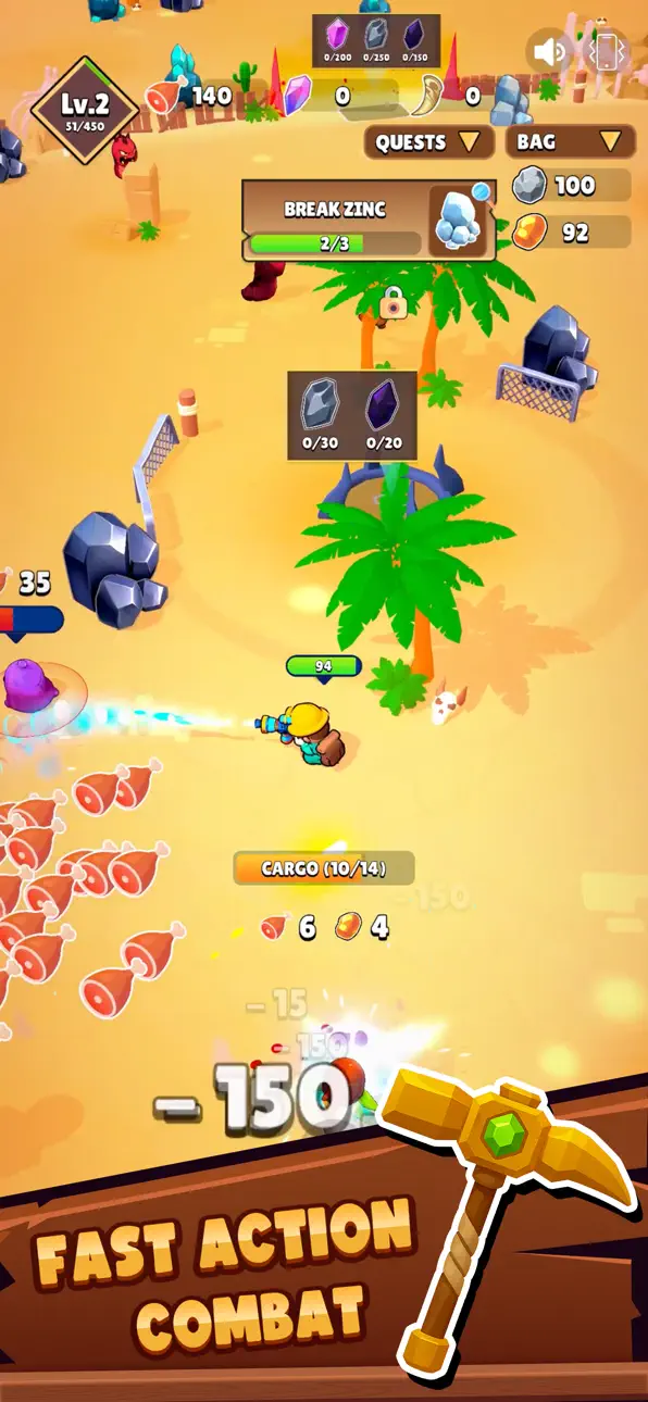 Mine Adventure : Survival RPG Hack screenshot 5 - iOS game interface