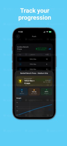 Next Set - Workout Tracker Screenshot 2 of 4