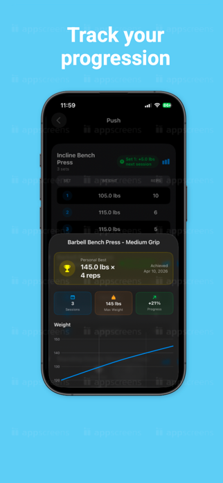 Next Set - Workout Tracker Screenshot 2 of 4