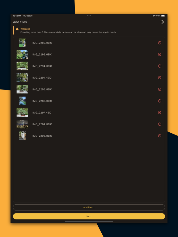 App screenshot