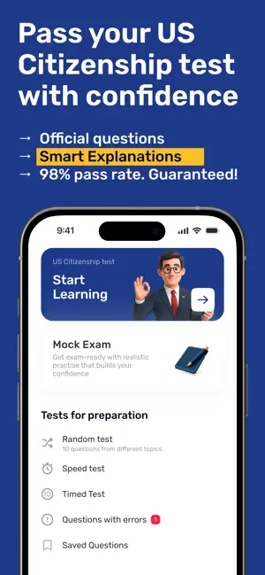 US Citizenship Test Prep '26 screenshot 1