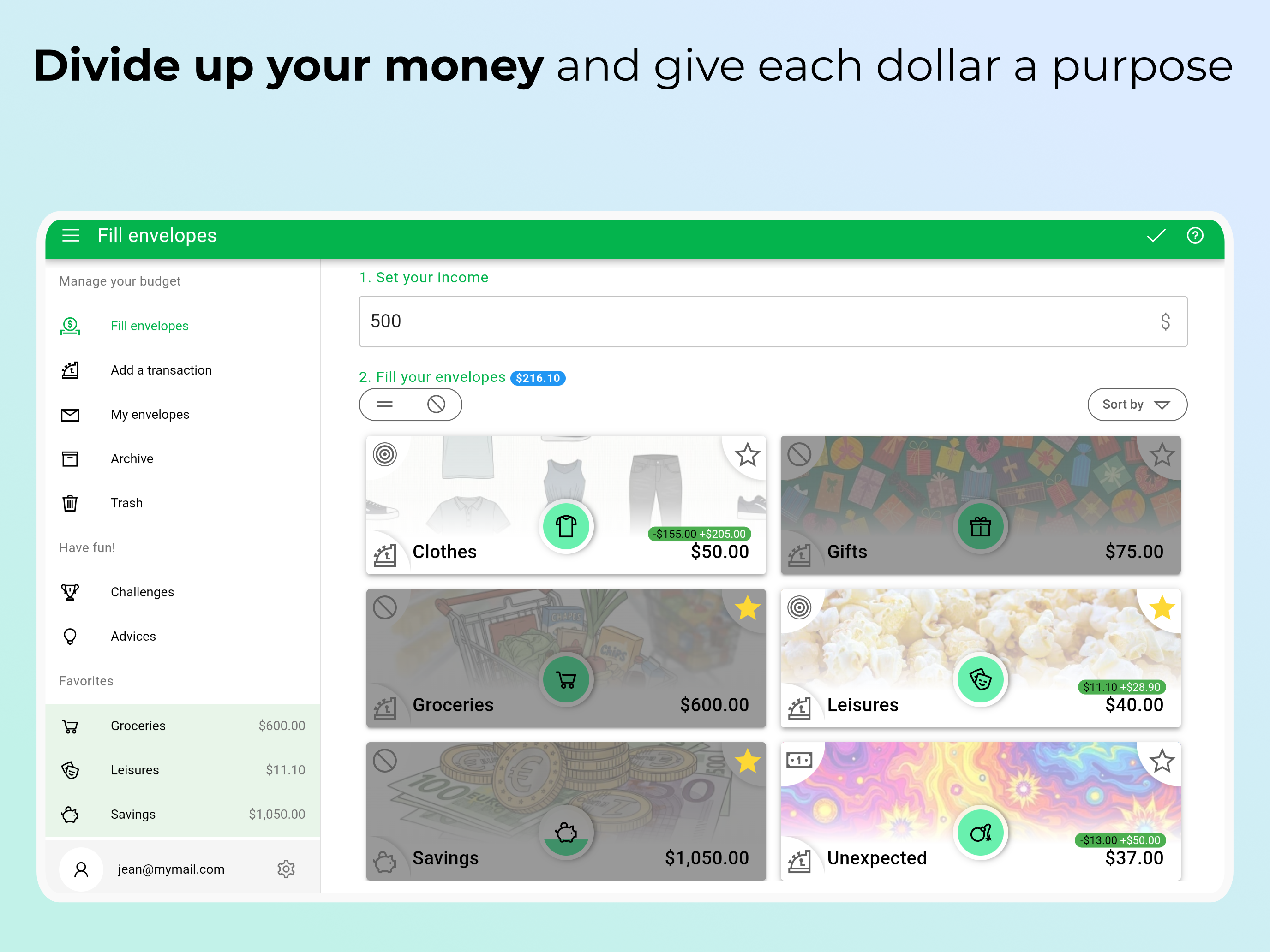Envo - Budget with envelopes screenshot 10