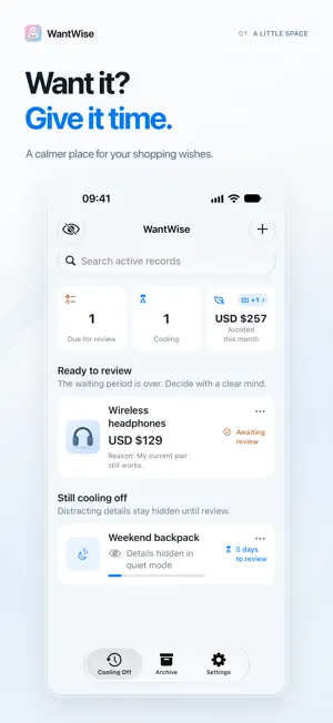 WantWise screenshot 1