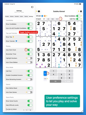 Sudoku Kensei iPad screenshot