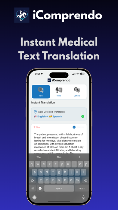 iComprendo iPhone screenshot 1 - Medical app