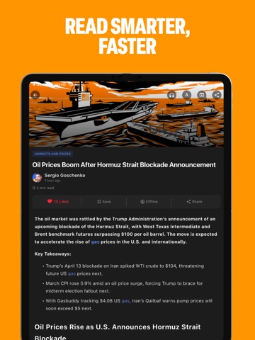 Bitcoin News: Markets & AI iPad screenshot
