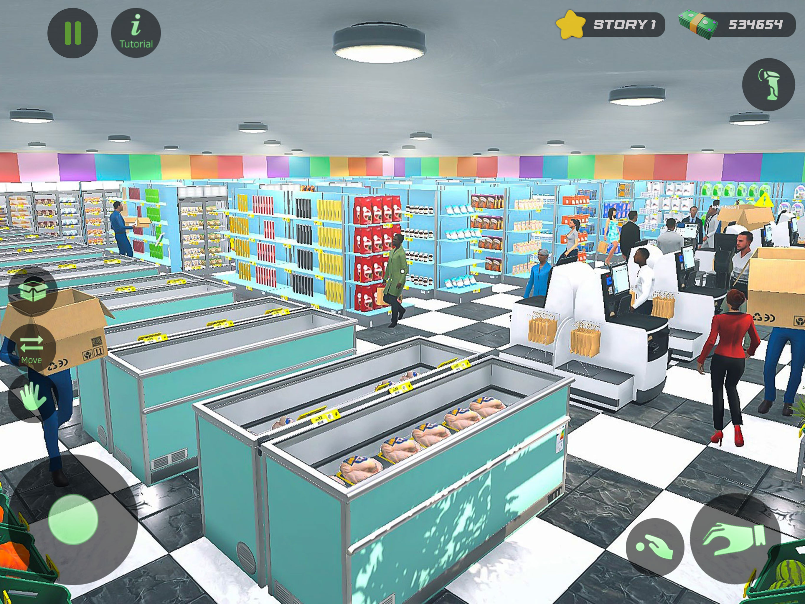 Supermarket Shop Life Sim 2025