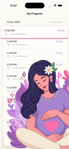 Contraction Tracker Timer! screenshot