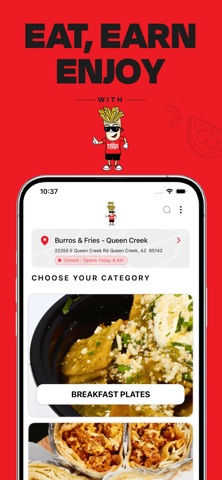 Burros & Fries Inc iPhone screenshot